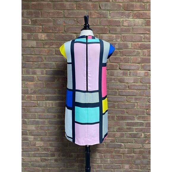 Kate Spade Claudette Colorblock Shift Dress Size 8 - Picture 3 of 5